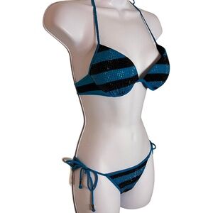 Victoria's Secrect PINK Rhinestone Bikini (BOMBSHELL BRA TOP!!)